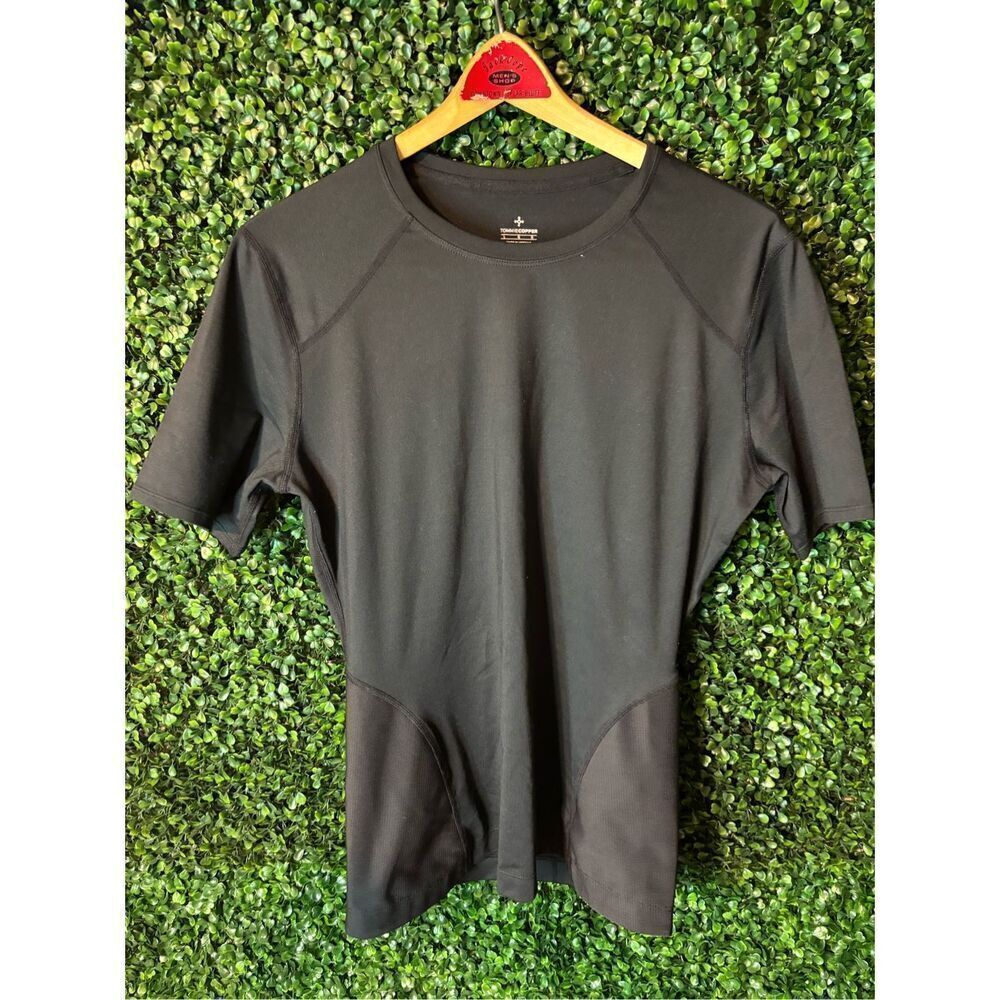 Tommie Copper Full Zip Large Copper & Zinc Infused Mens SS Full BACK shirt